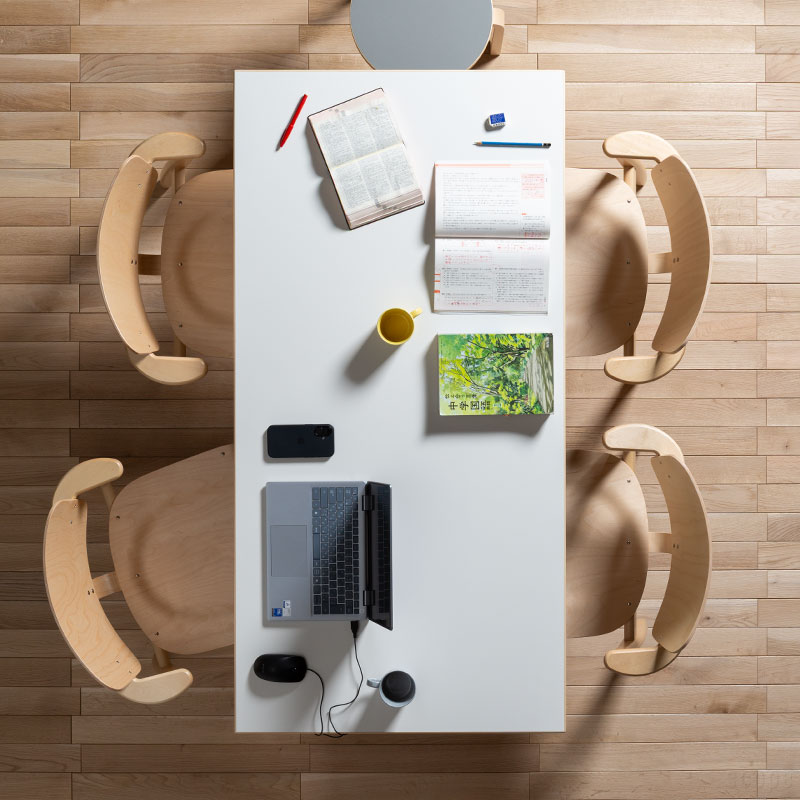 【1点購入につきアルテックノベルティプレゼント！】アルテック / 81A テーブル 150×75cm ホワイトラミ..