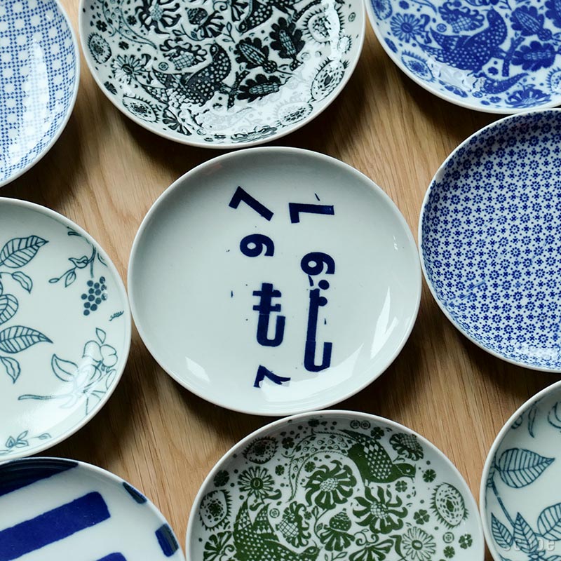 【スコープ特注】東屋 / 印判小皿 へのへのもじへ