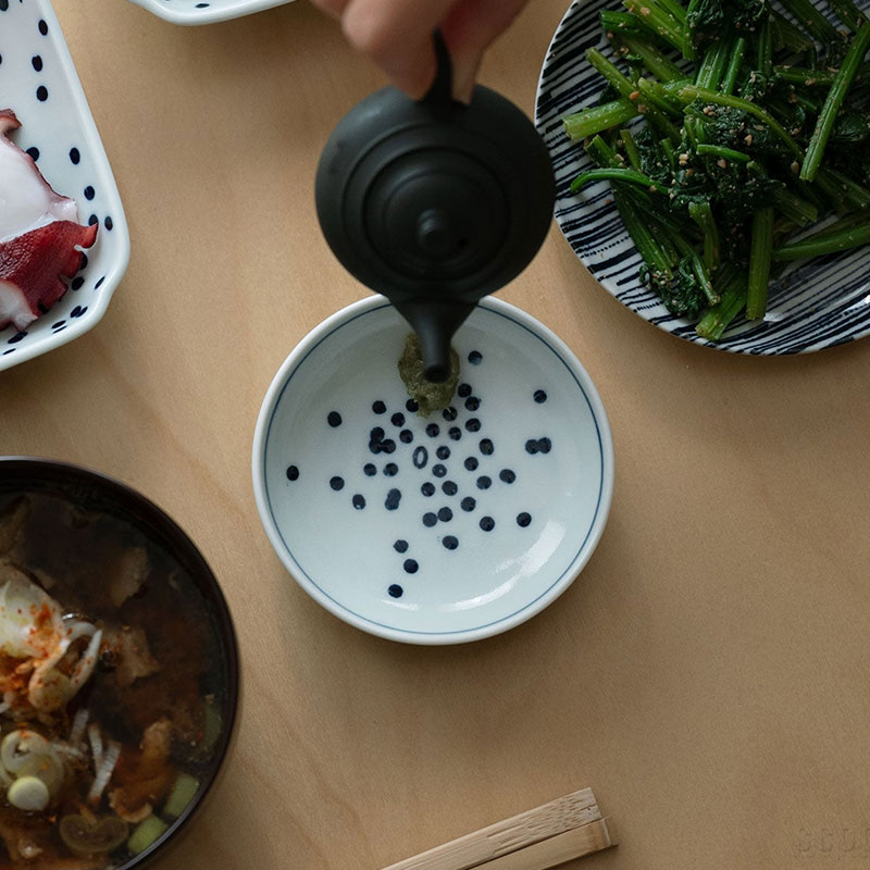 scope version.Rの【15,000円購入につき東屋ノベルティ対象商品】【スコープ特注】東屋 / 三寸皿 雪 2枚組(キッチン)