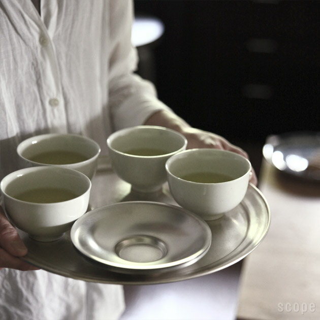 茶箕◆ 茶さじ 銅 手づくり 茜色 箕形 大