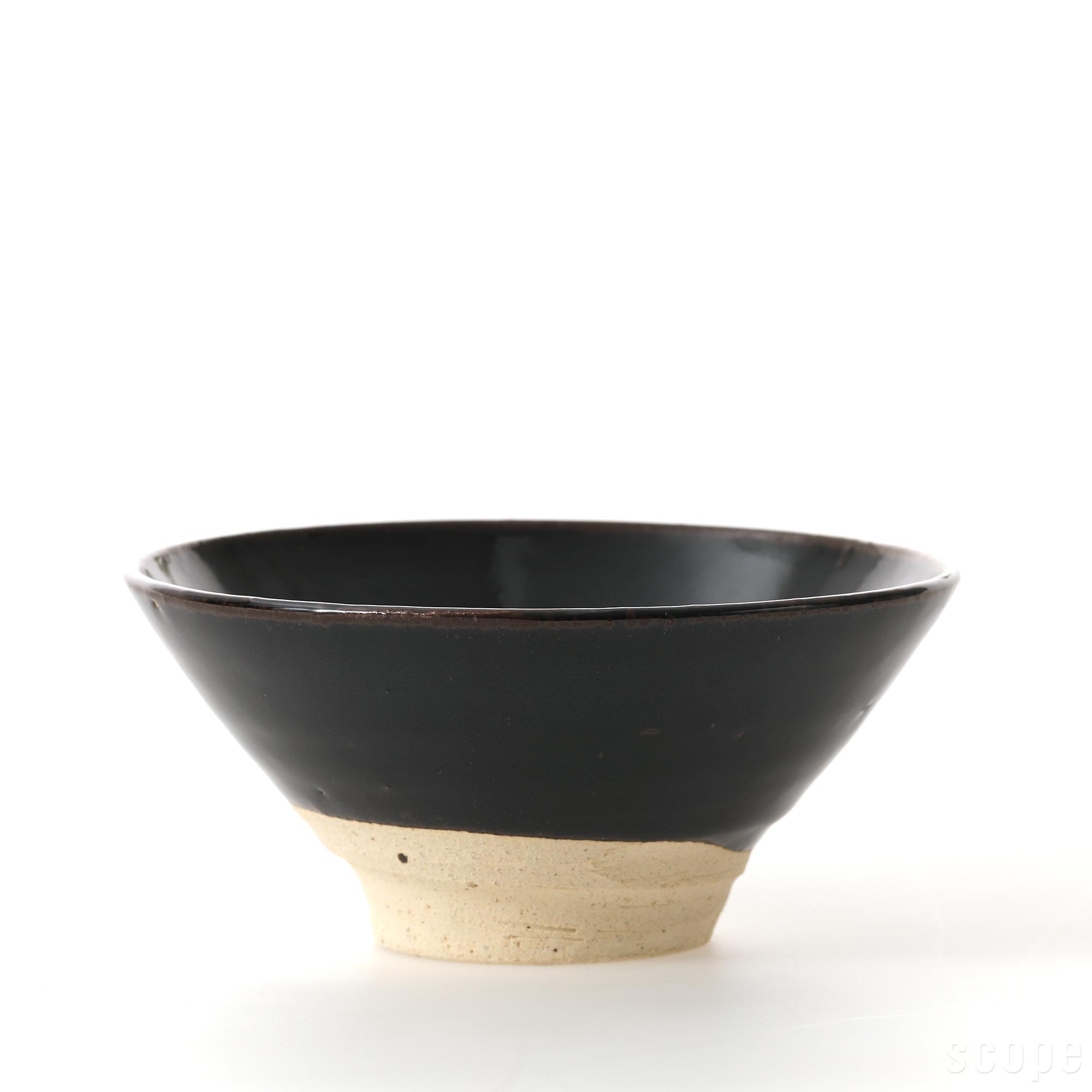 【0413】東屋 / 伊賀 飯碗 黒飴