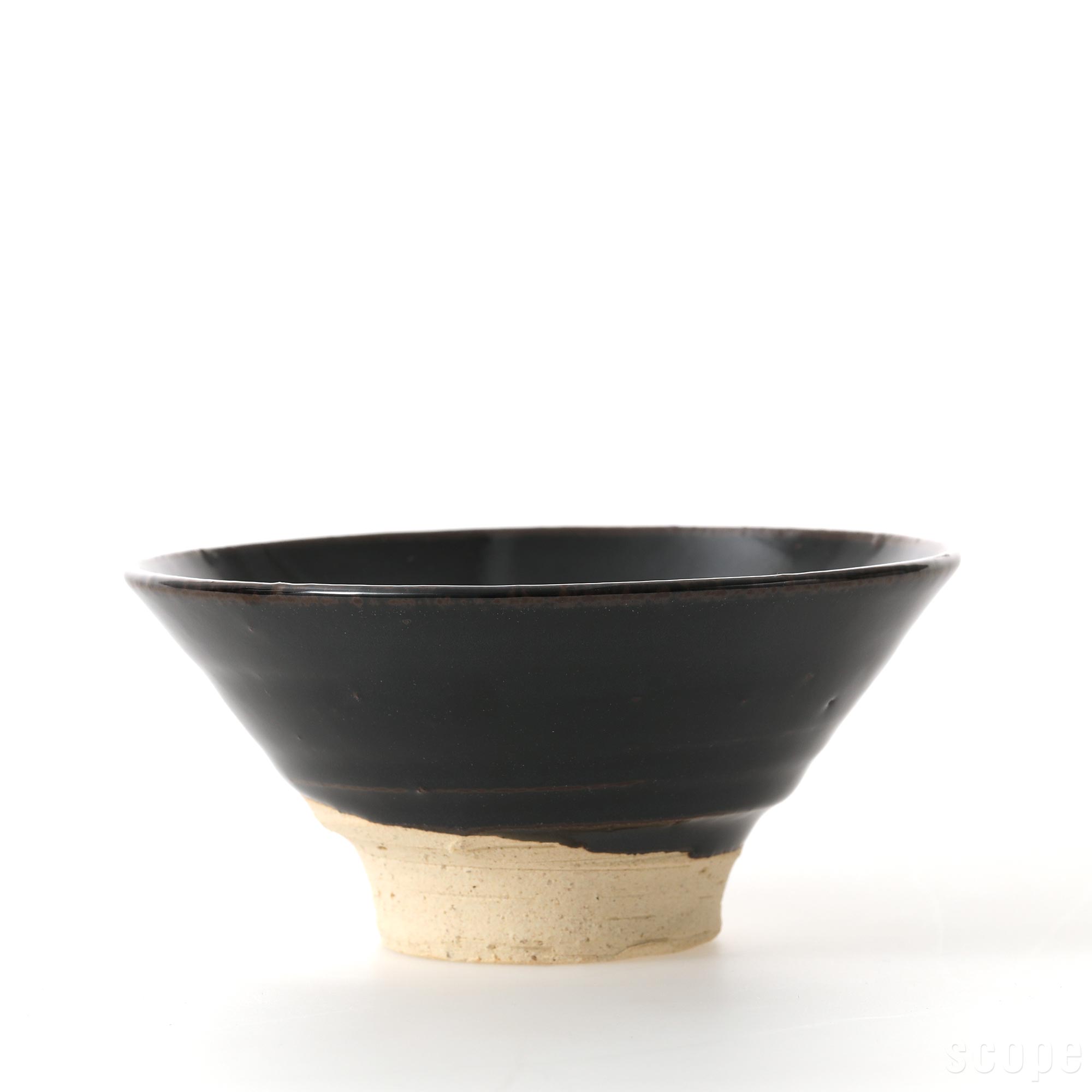 【0417】東屋 / 伊賀 飯碗 黒飴