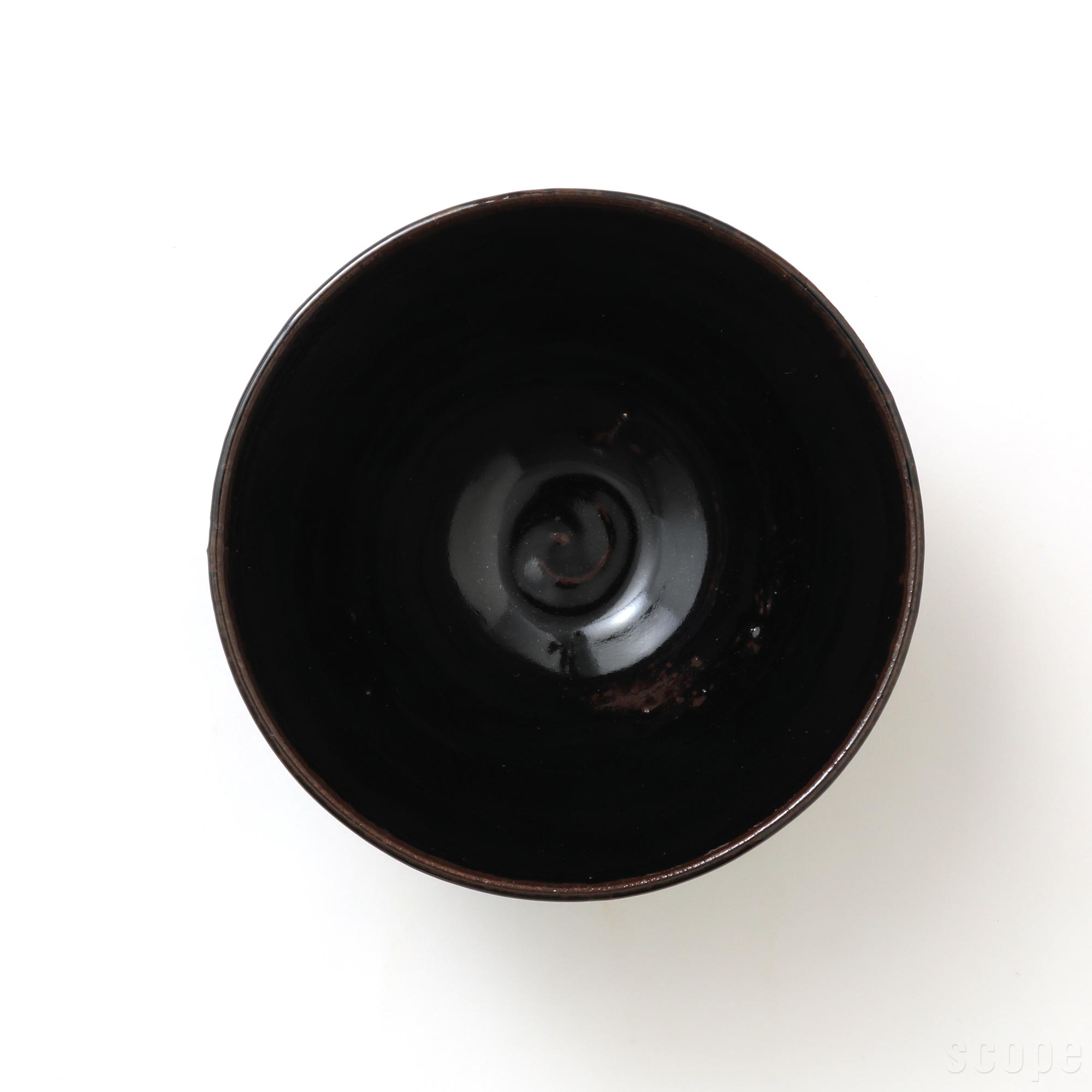 【0413】東屋 / 伊賀 飯碗 黒飴