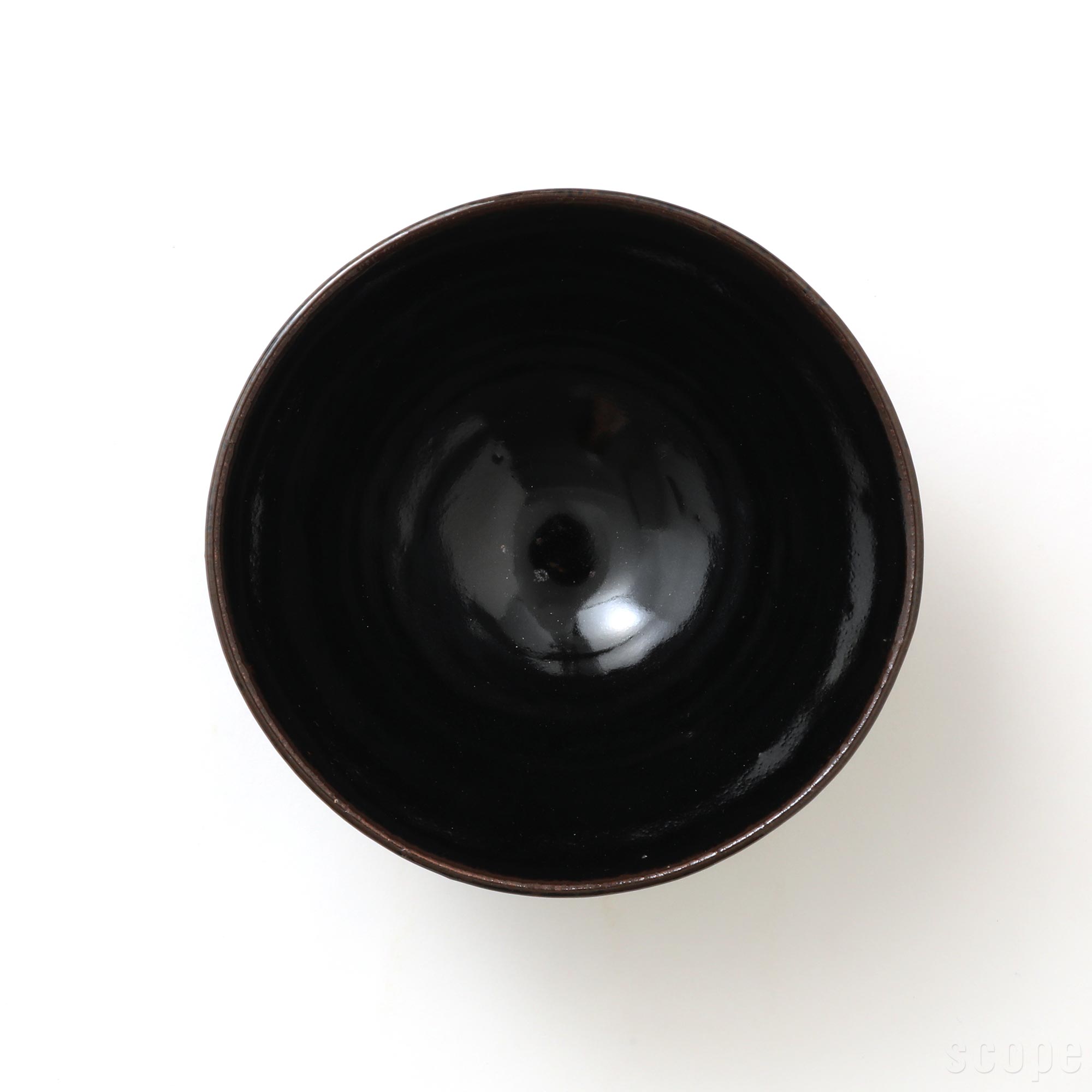 【0417】東屋 / 伊賀 飯碗 黒飴