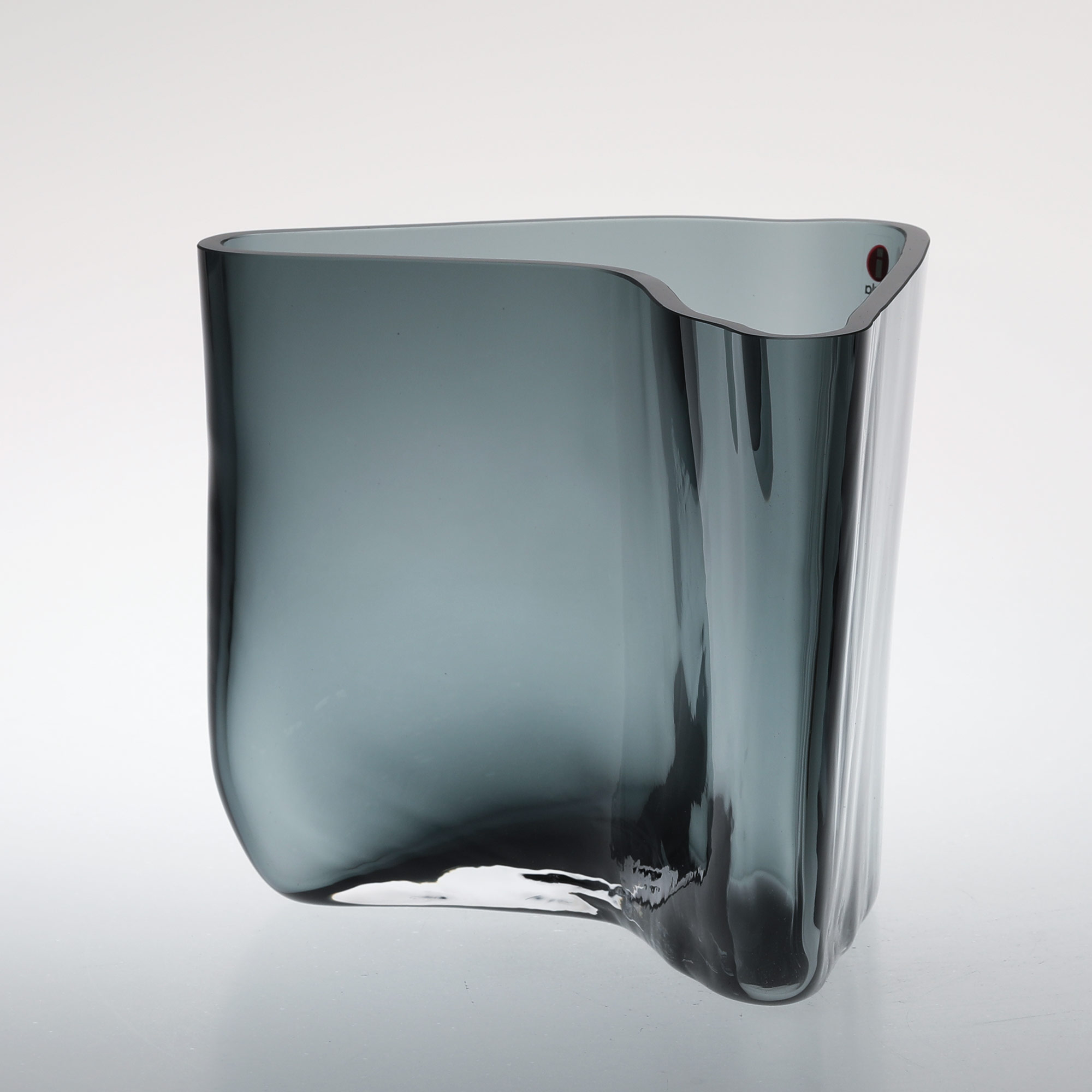 【No.1923】イッタラ / アアルト ベース175x140mm ダークグレー [iittala / Alvar Aalto Vase]