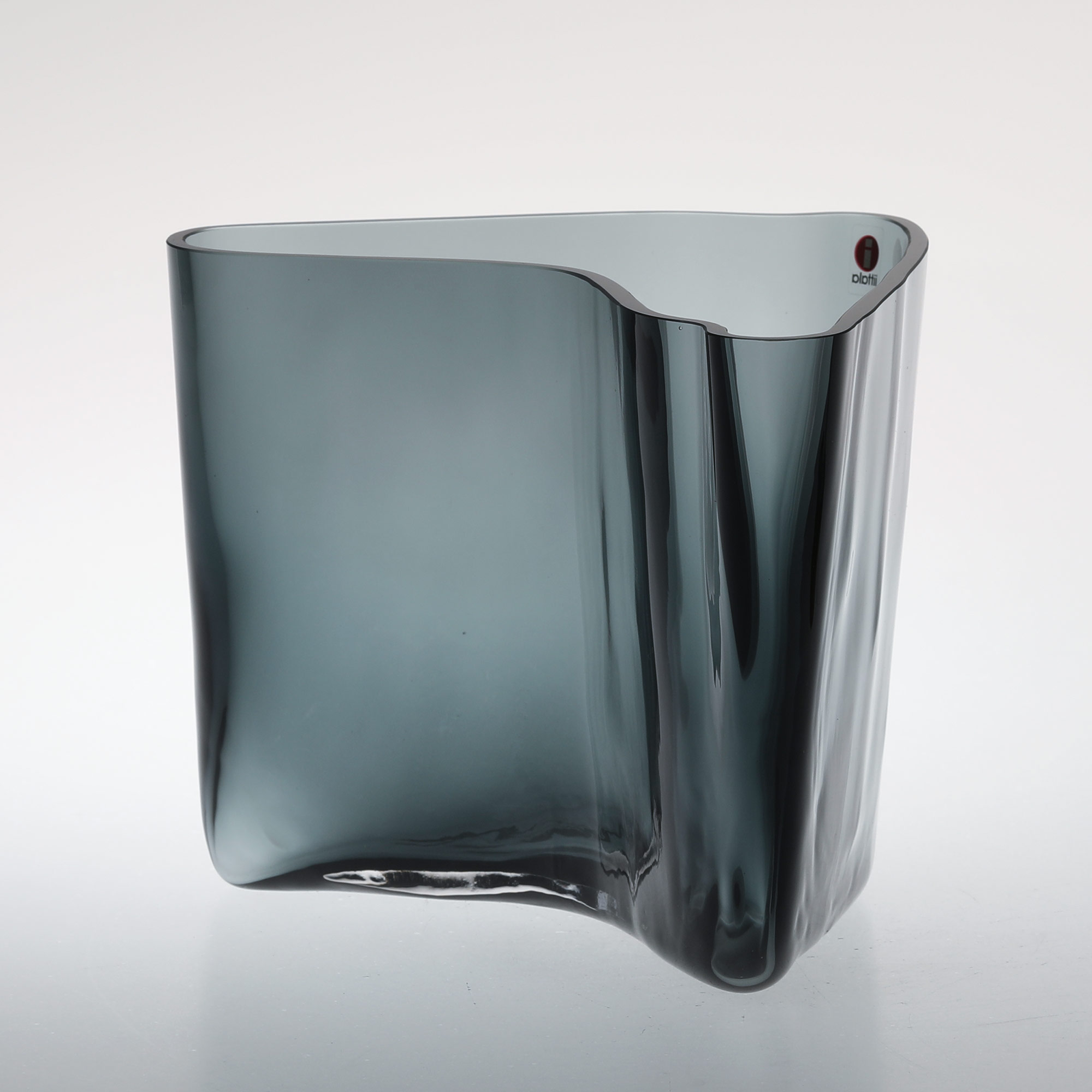 【No.1929】イッタラ / アアルト ベース175x140mm ダークグレー [iittala / Alvar Aalto Vase]