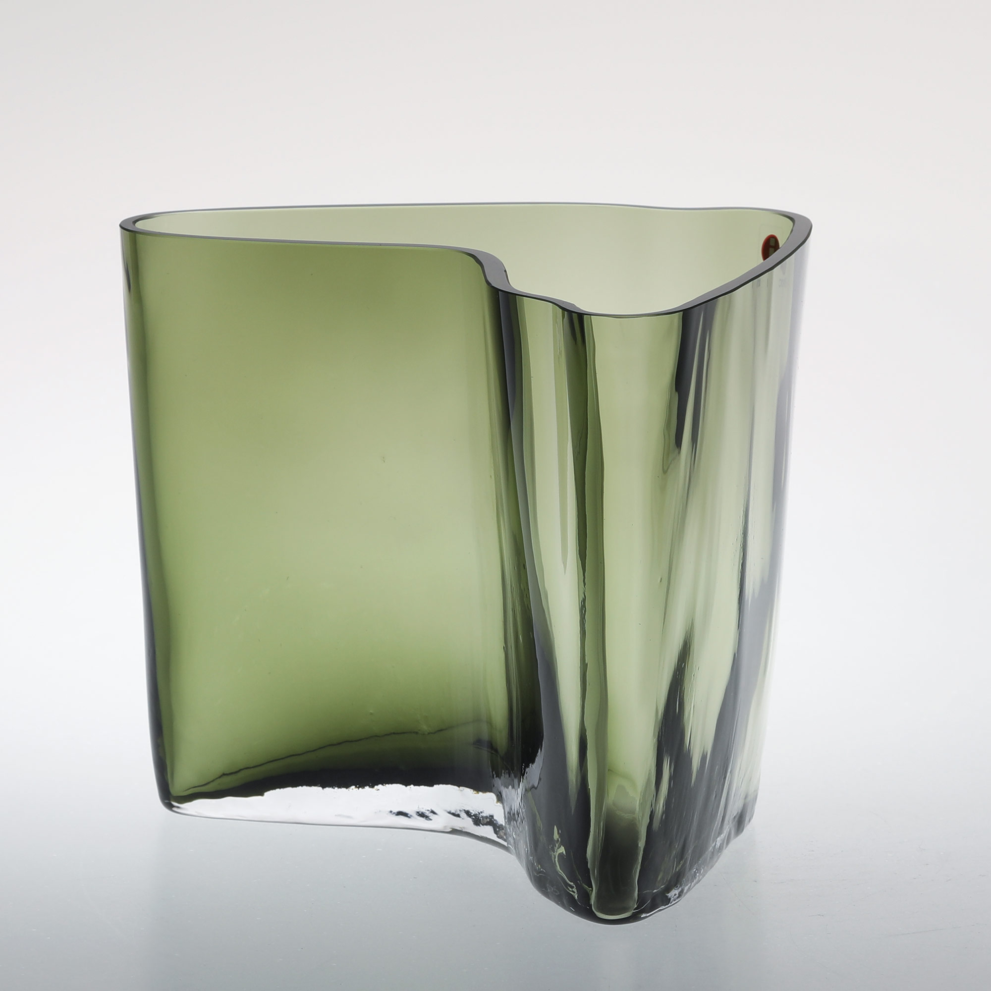 【No.1959】イッタラ / アアルト ベース175x140mm モスグリーン [iittala / Alvar Aalto Vase]