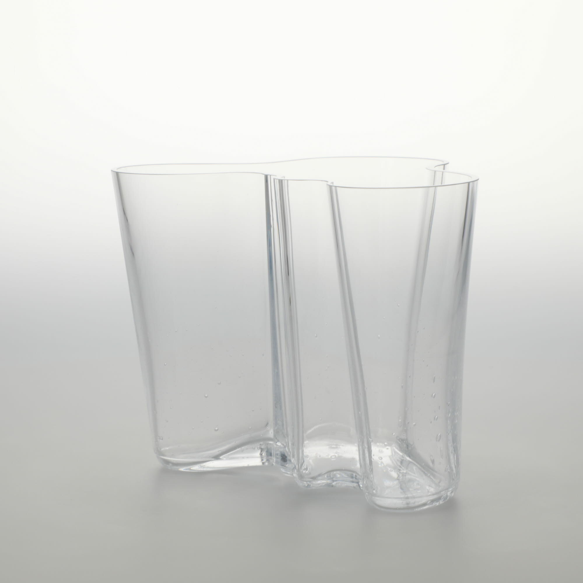 乐天商城 - 【0153】イッタラ / アアルト ベース 160mm バブル クリア [iittala / Alvar Aalto Vase]