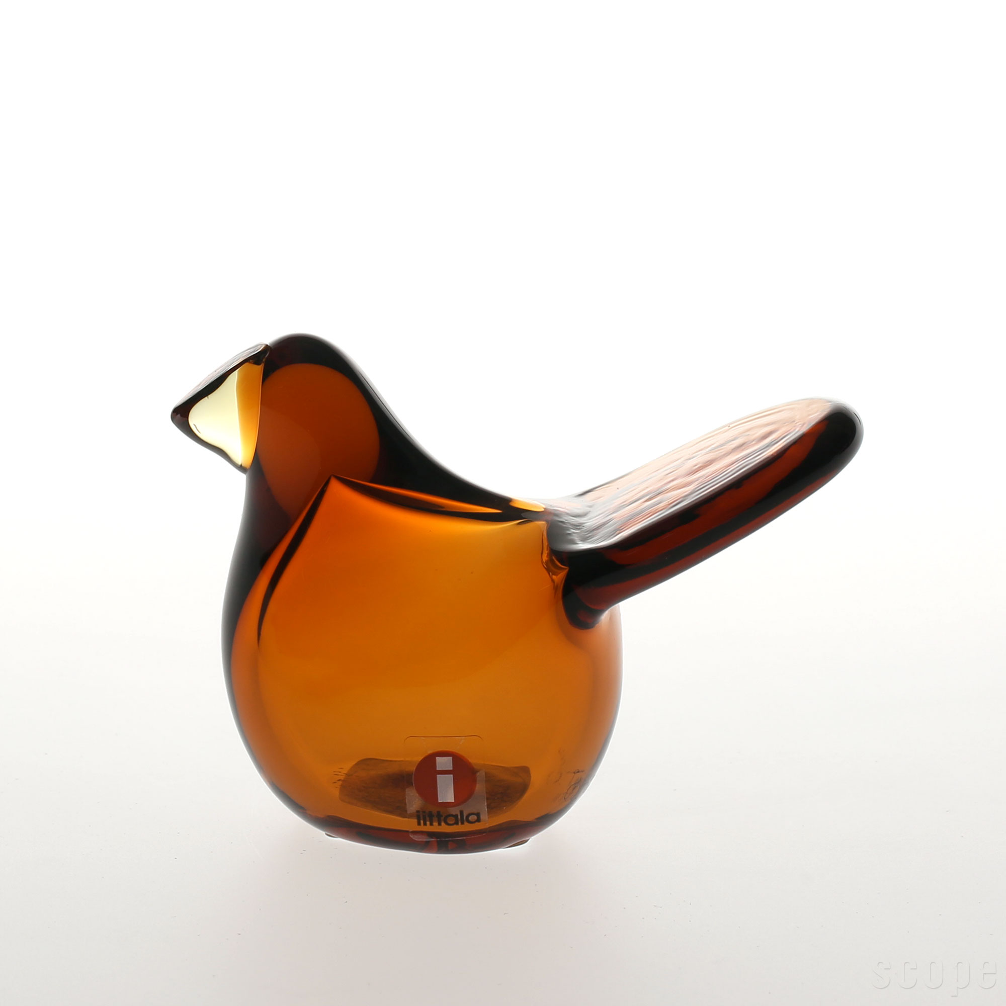 【0225】イッタラ / バード バイ オイバ トイッカ Sieppo コッパー×レモン [iittala / Birds by Oiva Toikka]