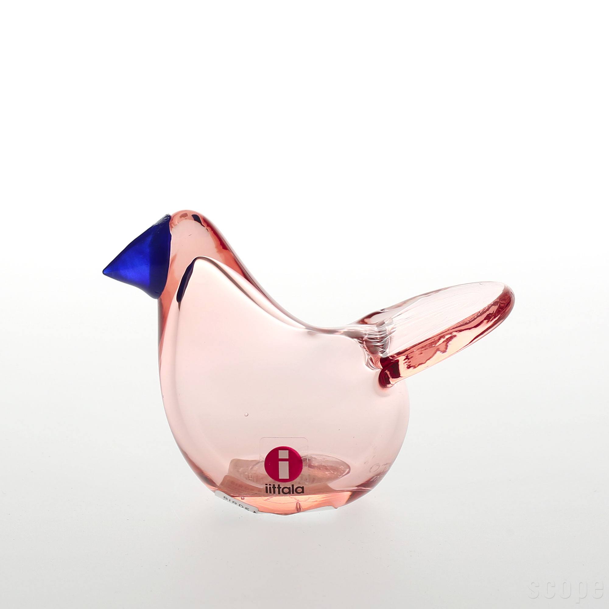 【0464】イッタラ / バード バイ オイバ トイッカ Sieppo サーモンピンク×ブルー [iittala / Birds by Oiva Toikka]のサムネイル