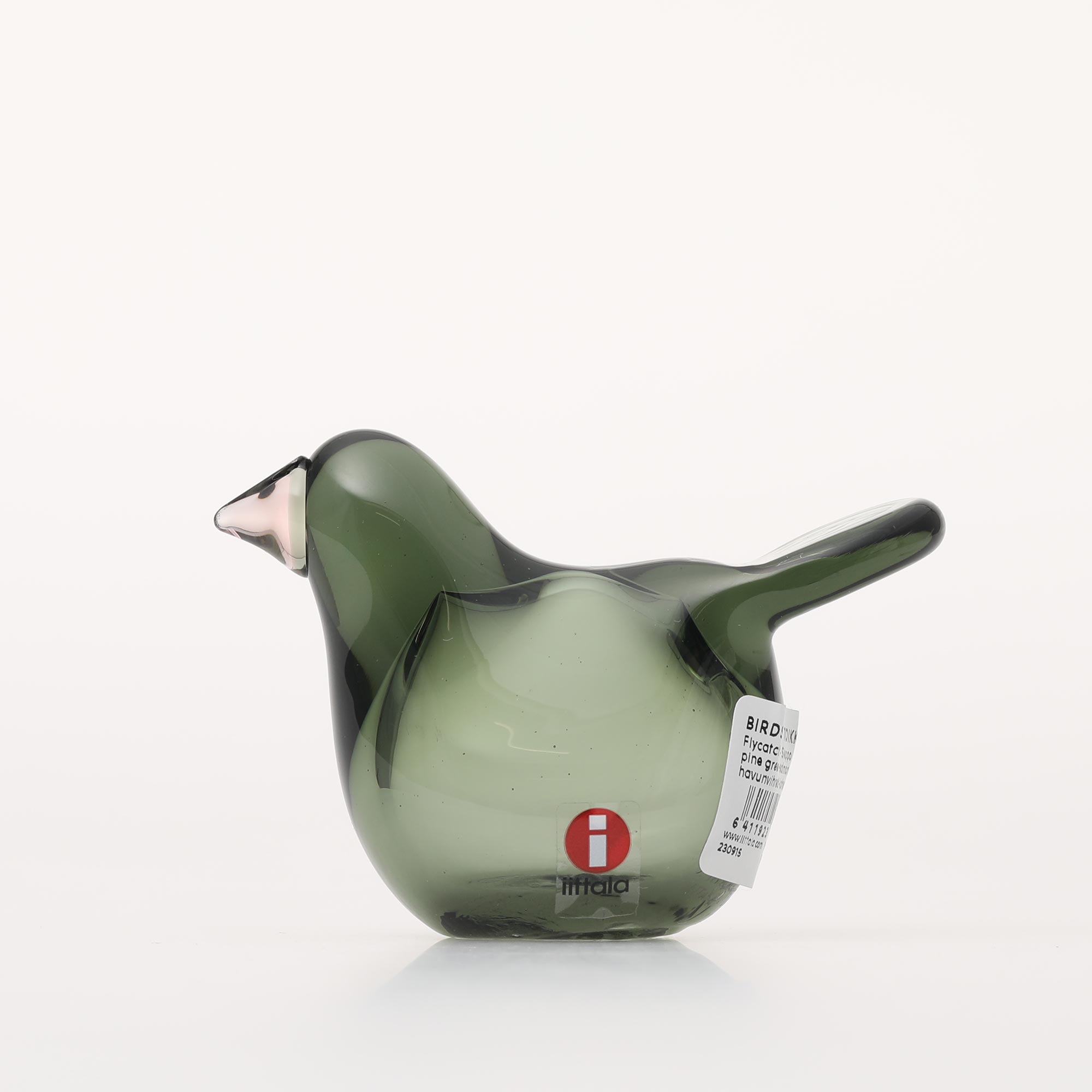 【0187】イッタラ / バード バイ オイバ トイッカ Sieppo パイングリーン×サーモンピンク [iittala / Birds by Oiva Toikka]