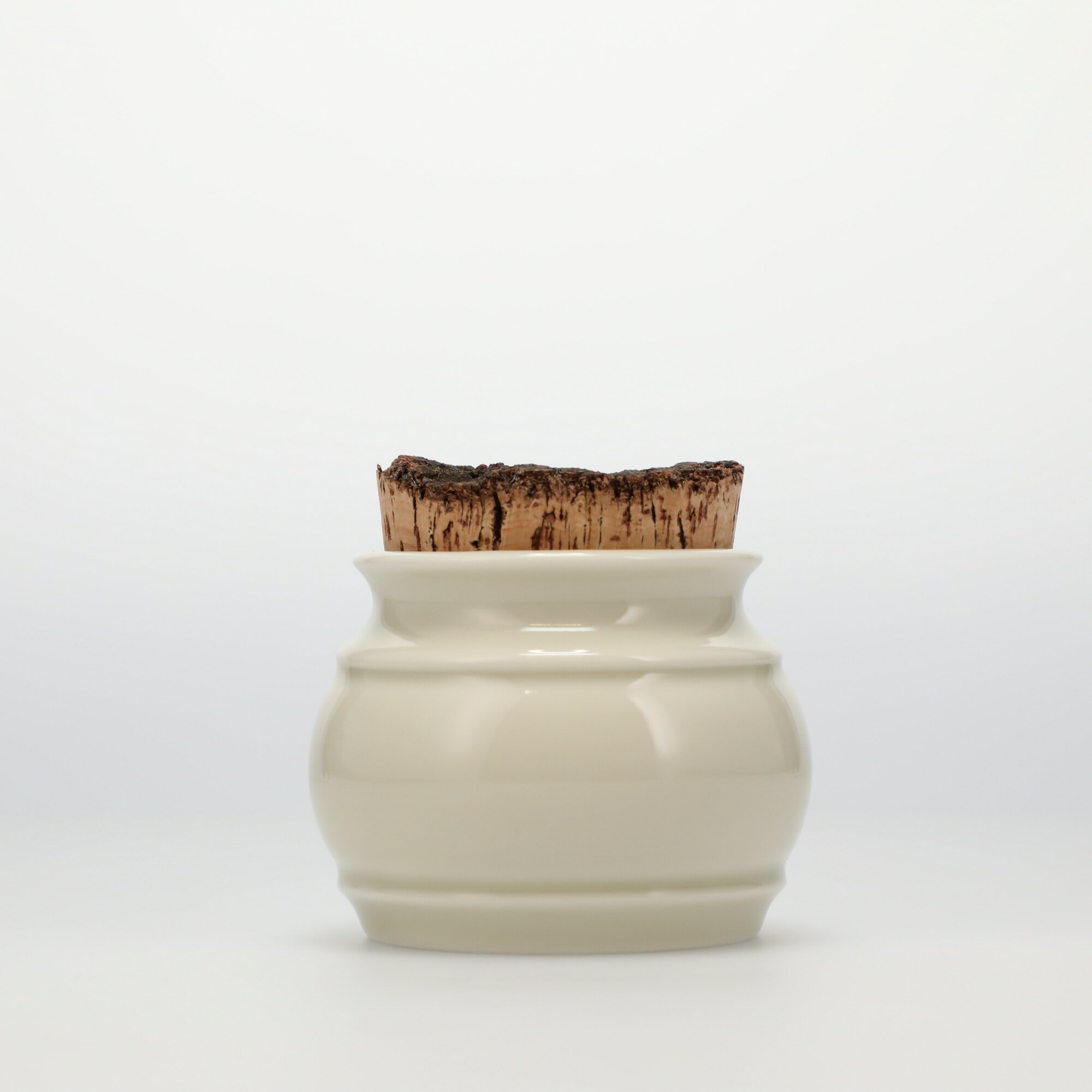 【4911】スコープ / キッチンツールキャニスター 75mm 樽 グレー 鬼皮コルク付 [SCOPE]