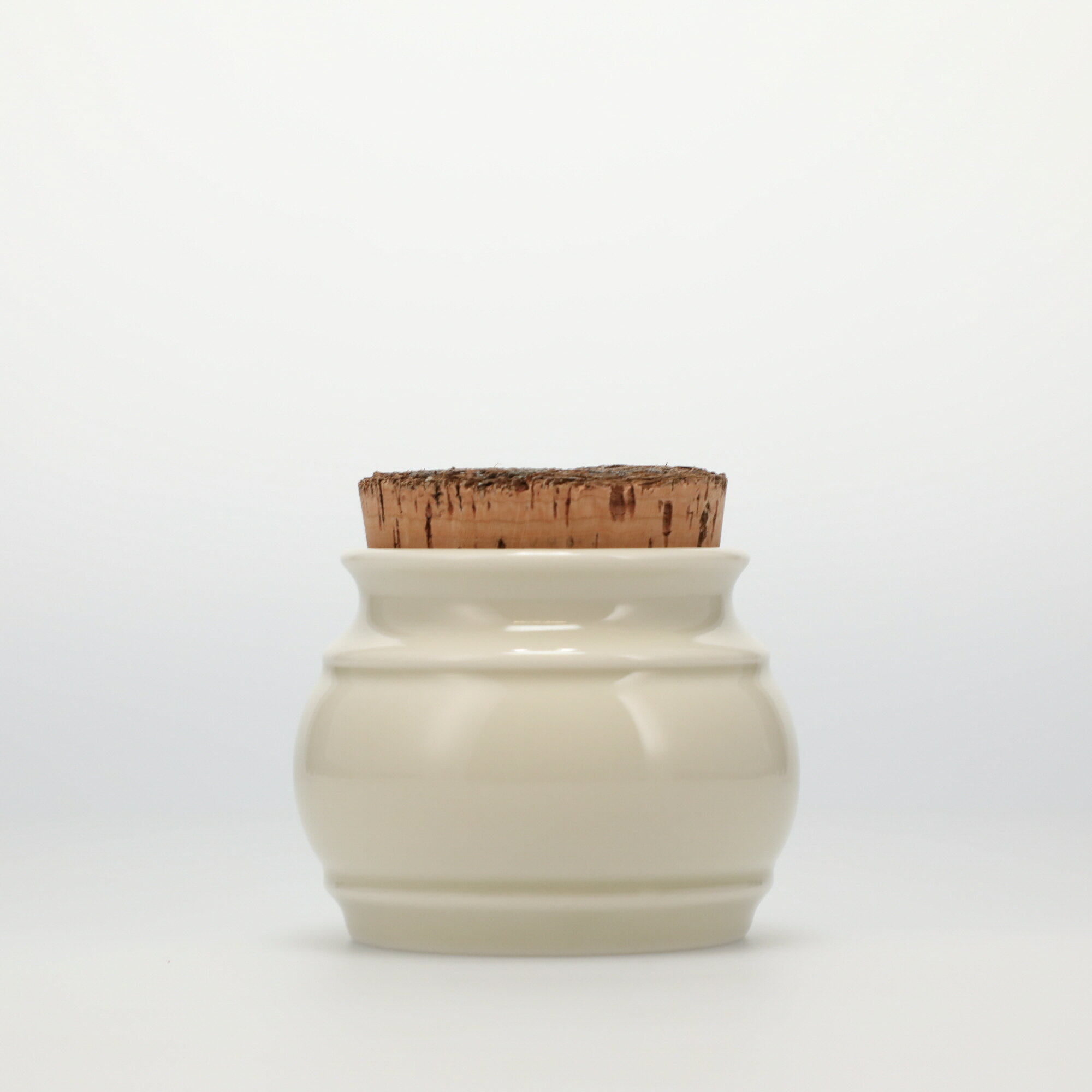 【4914】スコープ / キッチンツールキャニスター 75mm 樽 グレー 鬼皮コルク付 [SCOPE]