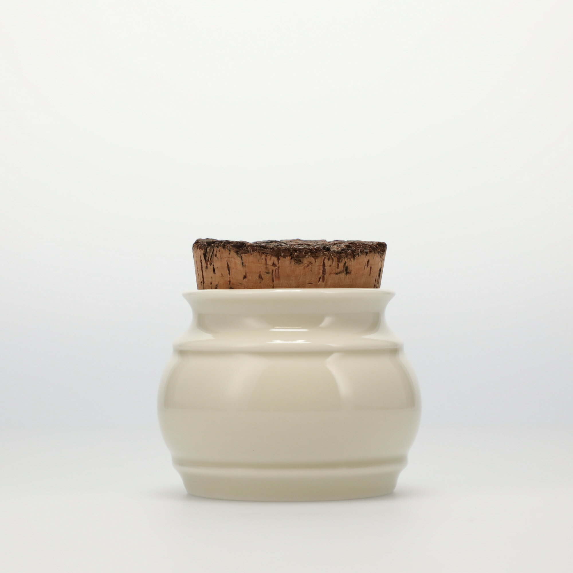 【4917】スコープ / キッチンツールキャニスター 75mm 樽 グレー 鬼皮コルク付 [SCOPE]