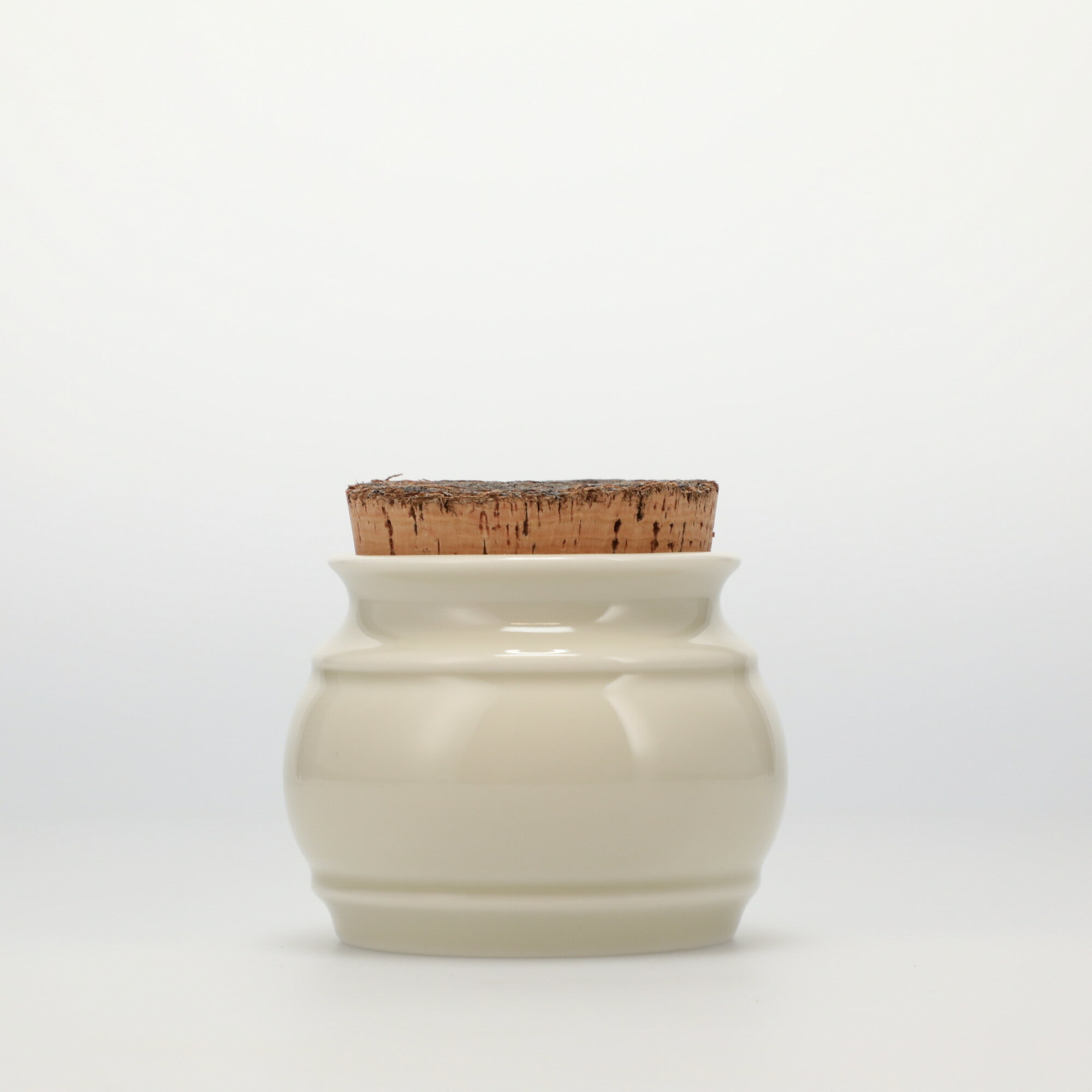 【4926】スコープ / キッチンツールキャニスター 75mm 樽 グレー 鬼皮コルク付 [SCOPE]