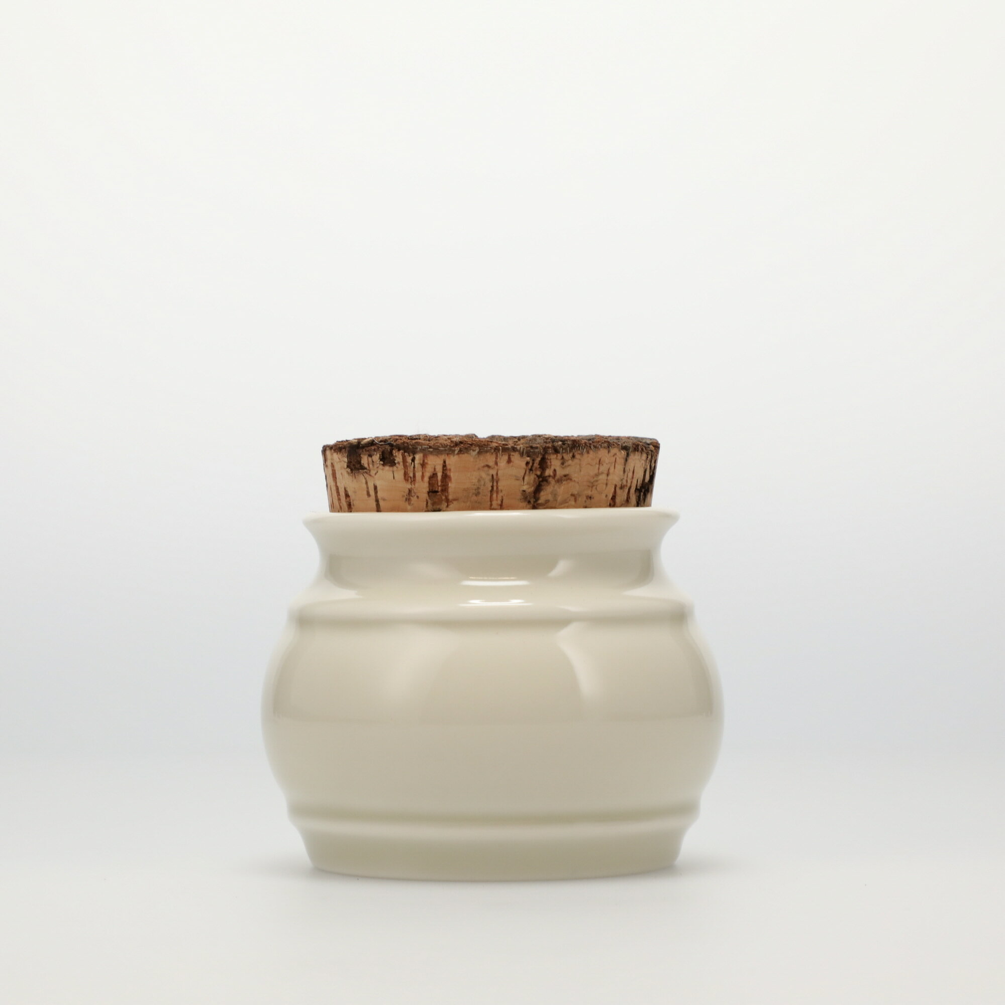 【4942】スコープ / キッチンツールキャニスター 75mm 樽 グレー 鬼皮コルク付 [SCOPE]