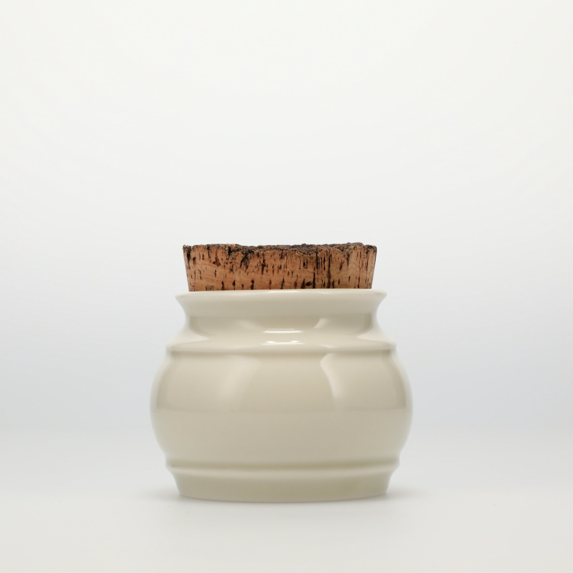 【4944】スコープ / キッチンツールキャニスター 75mm 樽 グレー 鬼皮コルク付 [SCOPE]