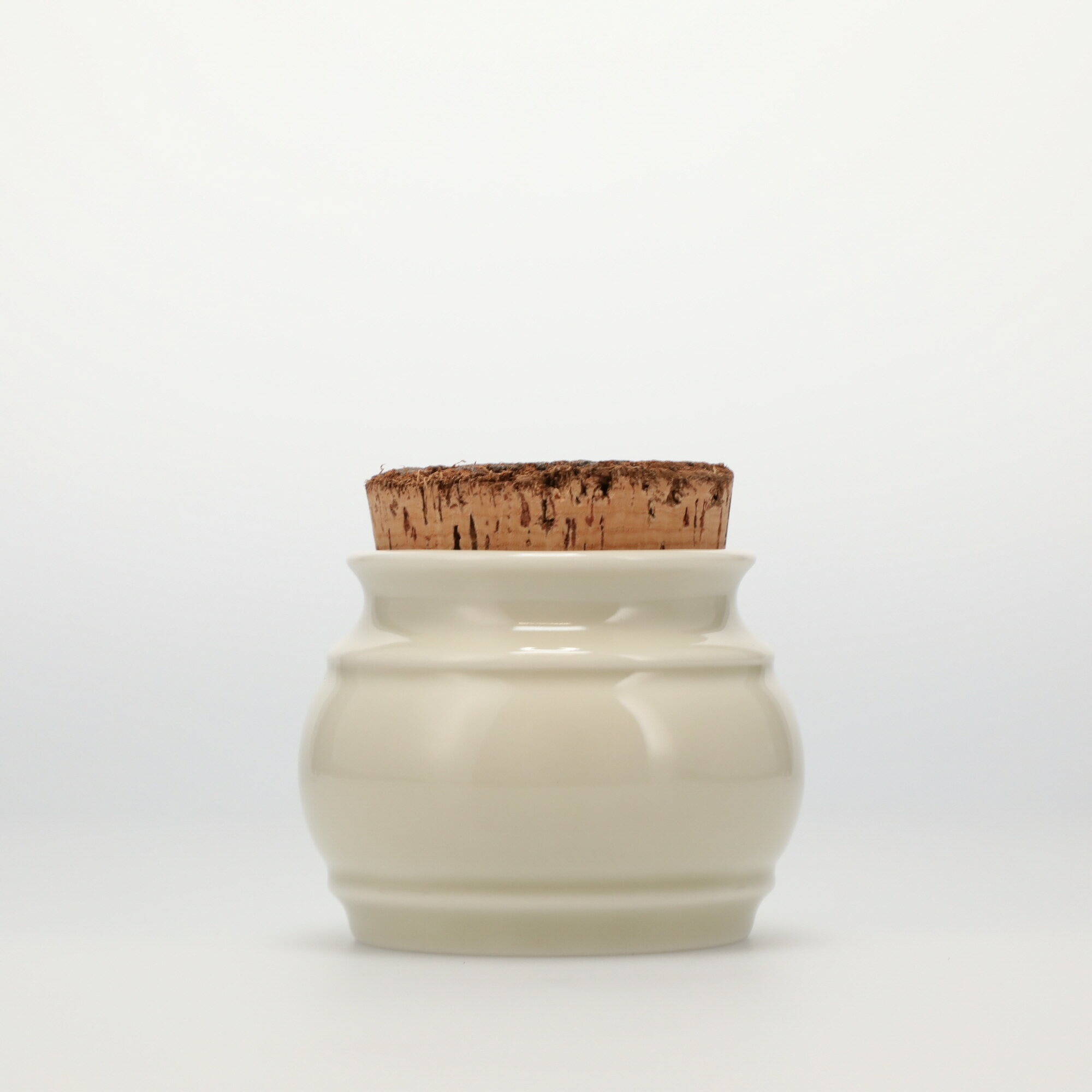 【4946】スコープ / キッチンツールキャニスター 75mm 樽 グレー 鬼皮コルク付 [SCOPE]