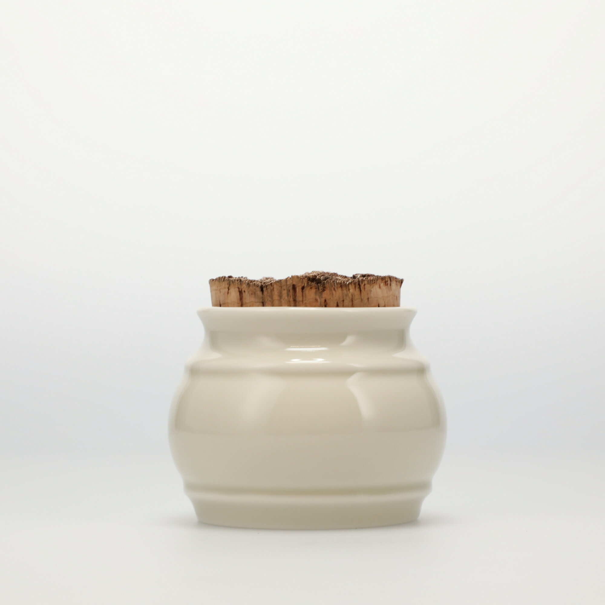 【4947】スコープ / キッチンツールキャニスター 75mm 樽 グレー 鬼皮コルク付 [SCOPE]