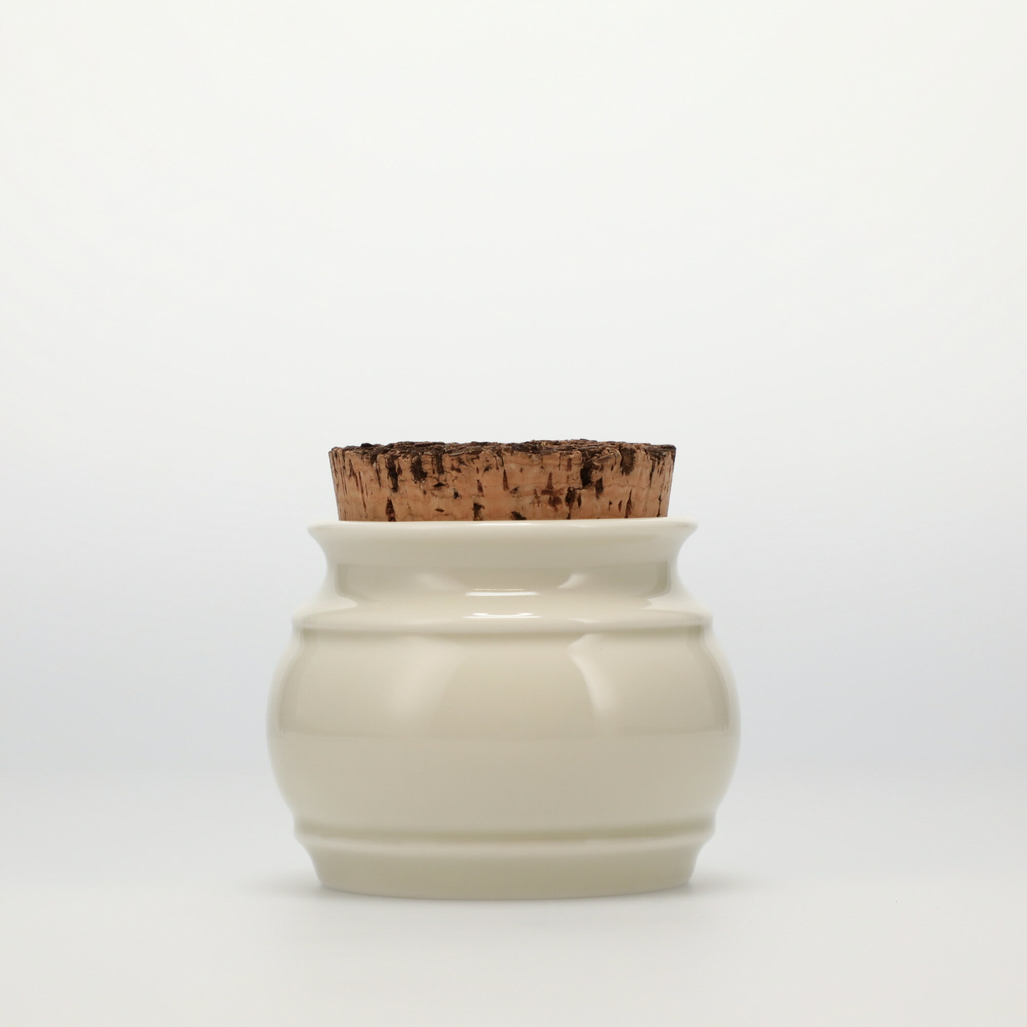 【4952】スコープ / キッチンツールキャニスター 75mm 樽 グレー 鬼皮コルク付 [SCOPE]