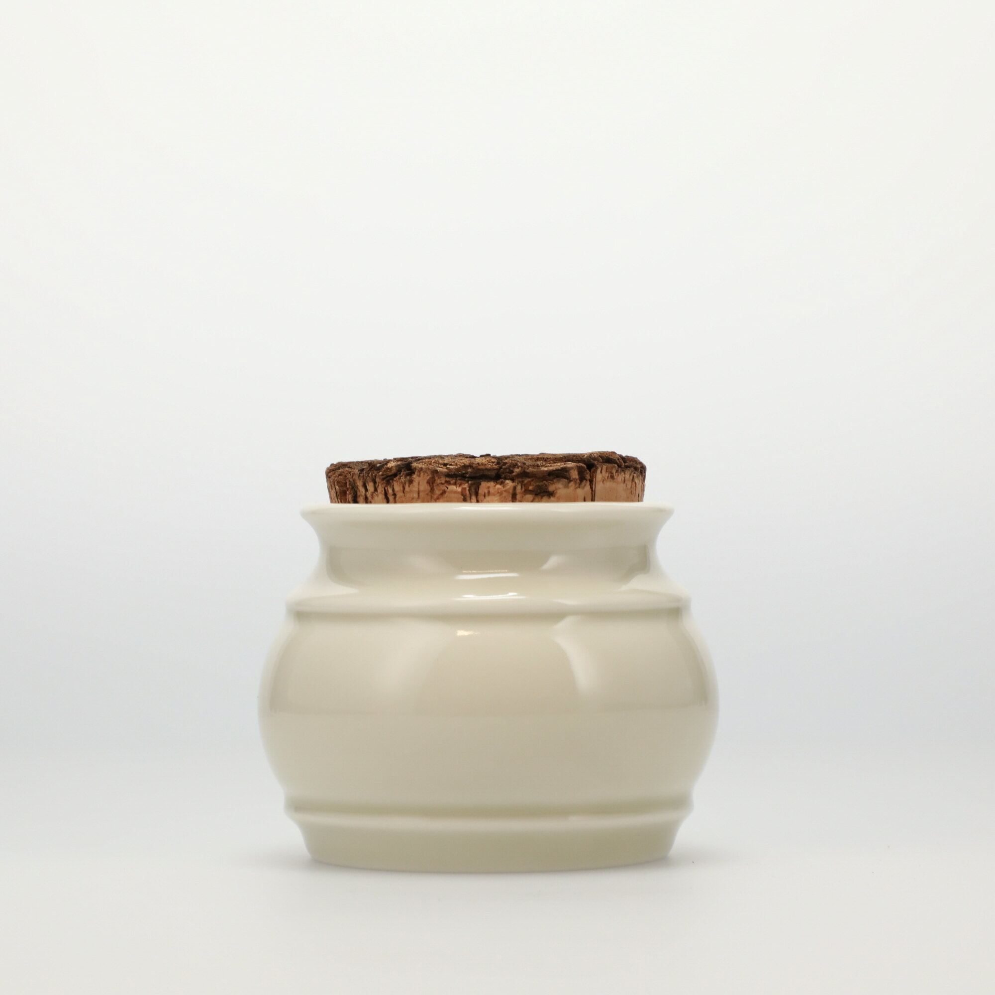 【4958】スコープ / キッチンツールキャニスター 75mm 樽 グレー 鬼皮コルク付 [SCOPE]