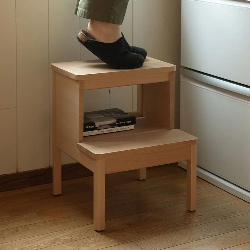 【期間限定価格】フォーム アンド リファイン エーライン ステップ スツール ビーチ [ Form & Refine A Line Stepstool ] 踏み台 木製 脚立