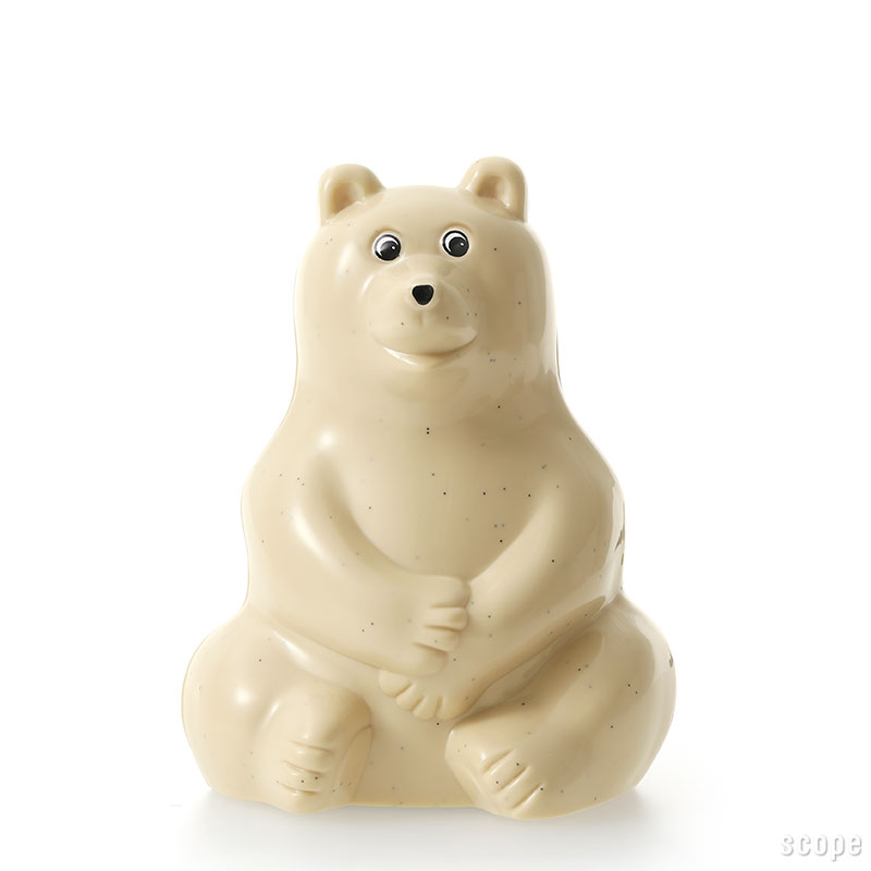 プラステップ Polar Bear Money Box マフラー付き ブラック [ PLASTEP シロクマ 貯金箱 ] scope-10003900 scope version.R サンプル画像3