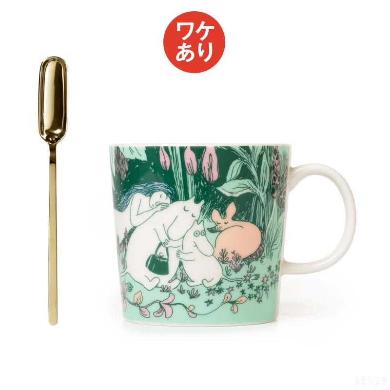 【ワケあり ★★★】 アラビア / ムーミンズ デイ マグ 0.3L 2025 + cani スプーン小さじ1/2 ゴールド付き 0009 [ Arabia Moomin's Day mug ]のサムネイル