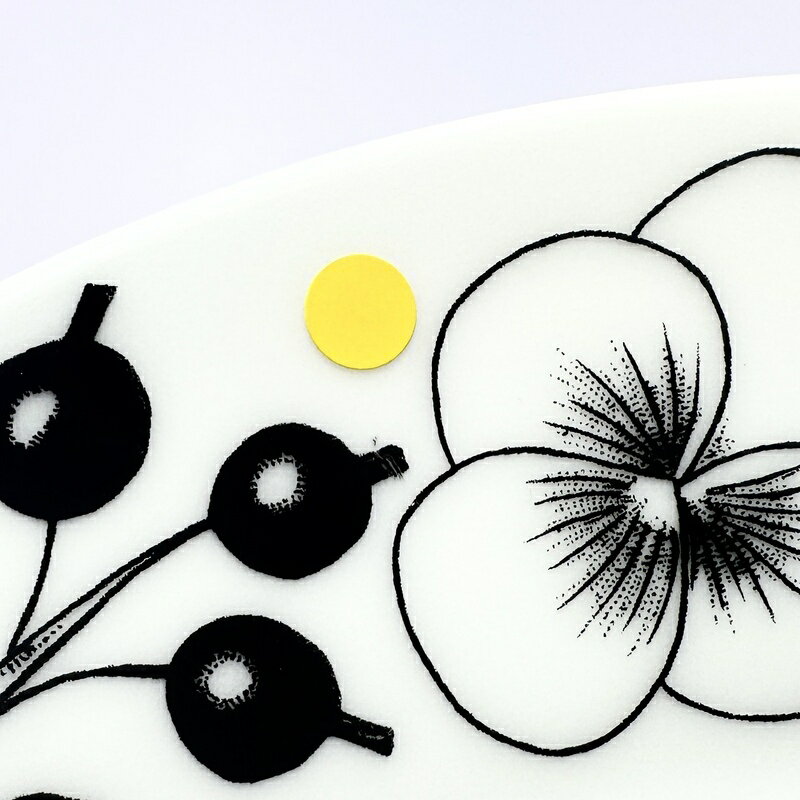 【ワケあり ★★★★】 アラビア / パラティッシ オーバルプレート25cm ブラック 0036 [arabia paratiisi]