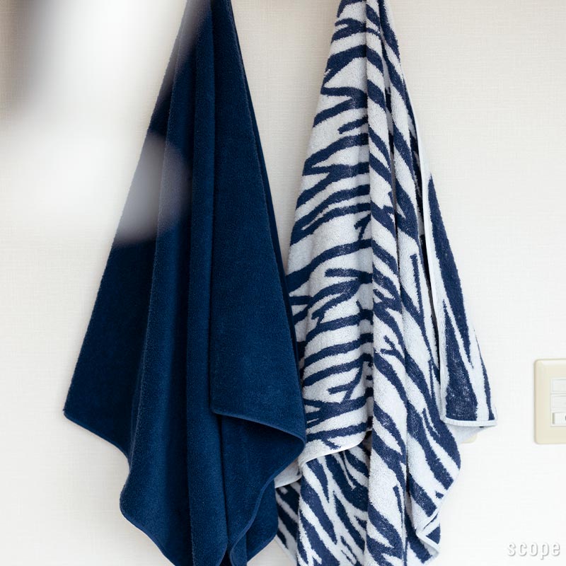 スコープ / ハウスタオル バス Twiggy ブルー×ホワイト [scope house towel]のサムネイル