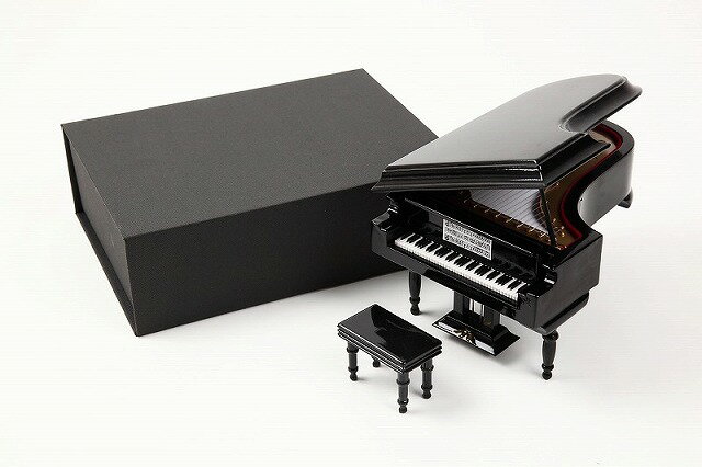ミニチュア楽器（鍵）　グランドピアノ／黒　9cmのサムネイル