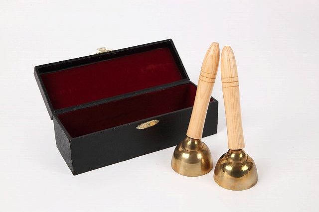 Rakuten - ミニチュア楽器　木製ハンドベル（ブラス）　 ペア