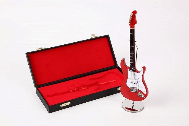 儿童画 - ミニチュア楽器　エレキギター　GE34ーS　RD（赤）　20cm