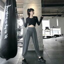 ヨガ サルエル パンツ ジョガーパンツ レディース 女性 スポーツウェア フィットネスパンツ 裾リブ 脚長 着痩せ ダンスパンツ 伸縮 ジムウェア フィットネスパンツ ホットヨガ ダンス ジョギング ランニング マラソン ウォーキング ボトムス ジムウェア 快適|詳細画像