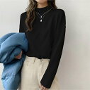 ハイネックトップス tシャツ レディース トップス 長袖 カットソー ハイネック 春 秋冬 tシャツ ハイネックトップス シンプル 無地 体型カバー きれいめ おしゃれ 通勤 入園式 卒業式 30代 40代 50代
