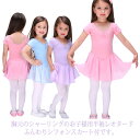 バレエ レオタード (半袖)【セット対象】ジュニア&子供用 シフォンスカート ショートスリーブ バレエ用品 ピンク 水色 ラベンダー セール