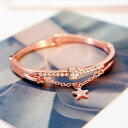 ブレスレット バングル 星モチーフ ブレスレット バングル 星モチーフ レディース ラインストーン アクセサリー きらきら 華奢