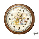 【お得クーポン配布中!】送料無料 ! SEIKO×ディズニー 電波時計 からくり時計 ミッキー&フレンズ 壁掛け時計 FW587B スワロフスキー【 セイコー Disney キャラクター クロック 動く 鳴る 音楽 プレゼント かわいい 】 送料込 100S◇ 掛時計FW587B