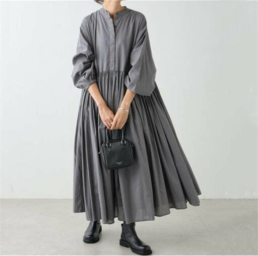 ワンピース シャツワンピース 長袖 レディース ロングワンピース マキシワンピース 立ち襟 スタンドカラー ギャザー マキシ丈 大人可愛い 大きいサイズ きれいめ 春 夏 ゆったり ワンピ ふんわり カジュアル キレイめ 着痩せ 綿麻風 ワンピース シャツワンピース 長袖 レディース ロングワンピース マキシワンピース 立ち襟 スタンドカラー ギャザー マキシ丈 大人可愛い 大きいサイズ きれいめ 春 夏 ゆったり ワンピ ふんわり カジュアル キレイめ 着痩せ 綿麻風