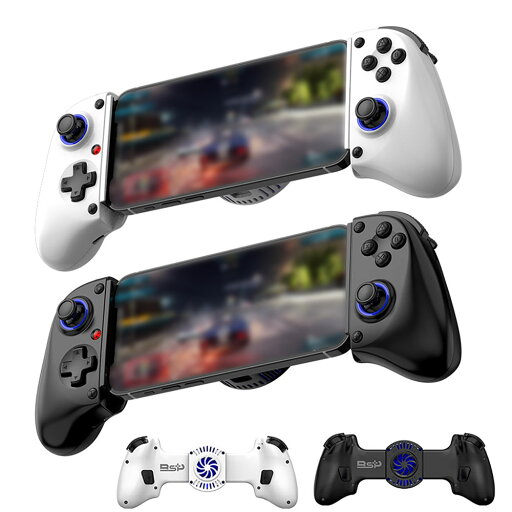 モバイル ゲーム コントローラー Bluetooth スマホ コントローラー タブレット 幅143~260mm対応 iOS Android Switch Windows PC X-input マクロ ターボ 連射 冷却ファン付き ゲームパッド ◇BSP-D11S モバイル ゲーム コントローラー Bluetooth スマホ コントローラー タブレット 幅143~260mm対応 iOS Android Switch Windows PC X-input マクロ ターボ 連射 冷却ファン付き ゲームパッド ◇BSP-D11S