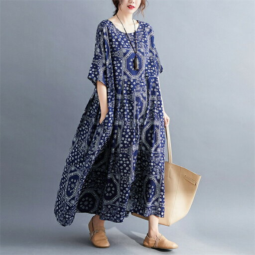 ワンピース マキシワンピース レディース 夏 マキシ ワンピ ロングワンピース 総柄 半袖 大きいサイズ ロング丈 Aライン リゾート クルーネック ロングワンピ フレア ゆったり 体型カバー エスニック カジュアル シンプル レトロ 30代 40代 50代 ワンピース マキシワンピース レディース 夏 マキシ ワンピ ロングワンピース 総柄 半袖 大きいサイズ ロング丈 Aライン リゾート クルーネック ロングワンピ フレア ゆったり 体型カバー エスニック カジュアル シンプル レトロ 30代 40代 50代