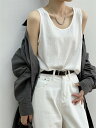 タンクトップ レディース 春夏 トップス ノースリーブ インナー Uネック 黒 白 グレー レイヤード 袖なし 重ね着 綿混 春 夏 ベーシック コットン お洒落 カジュアル シンプル 無地 春服 夏服 20代 30代 40代 送料無料