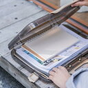 クリアファイル A4 ポケットリフィール 書類ケース プラスチック a4 透明 ファイルケース 取っ手付き 持ち運び 書類整理 資料整理 ファイルボックス 書類...