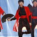ダンス衣装6点セット メンズ レディース ユニセック= ストリートダンス衣装 カンフー 武術 太極拳 剣舞 衣装 長袖 チャイナブラウス パンツ 半袖羽織 エス...