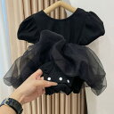 ベビードレス オーガンジー 結婚式 半袖 チュール プリンセス フォーマルドレス 韓国風 クリスマス リングガール 七五三 赤ちゃん 誕生日 プレゼント ギフト...