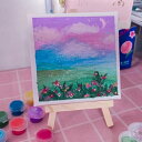 ミニキャンバス 木枠 油絵キャンバス パネルボード 水彩画 油絵画 画材セット壁に掛ける 部屋飾り イーゼル付き アーティスト画布 美術