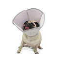 エリザベスカラー 猫 犬 L XL 中型犬 大型犬 EVA製 布製 ドーナツ型 肉球柄 グレー 無地 大きい 可愛い 肉球 首輪 エリザベス ソフトタイプ サイズ調節可 傷口保護 傷舐め 介護 術後ウェア ペット用品