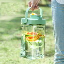 お茶ポット ピッチャー 3.5l ウォーターサーバー 横置き 冷水筒 麦茶ポット アウトドア ロック付き 漏れない お茶ボトル プラスチック 洗いやすい 冷蔵庫 ハンドル付き 広口 水差し 耐熱