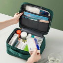 2点セット メディカルポーチ 救急箱 医療ポーチ 救急セット 携帯用 救急バッグ 常備薬 お薬収納 くすり箱 薬入れ 小物入れ 大容量 トラベルポーチ 取っ手付き 登山 アウトドア キャンプ 防災 応急処理 安全対策 携帯 収納便利