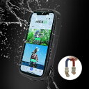 マグネット バイクバッグ バイク用 スマホポーチ スマホホルダー タンクバッグ 防水 ポーチ アクセサリー 防水ケース スマホ 磁石 振動吸収